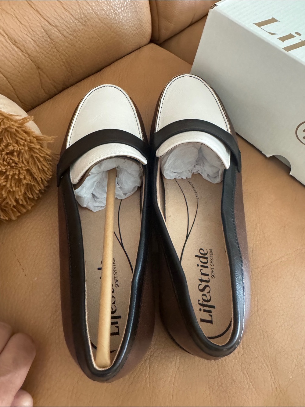 Life Stride Sonoma women's Loafers in Brown, Black & Cream Sz 8.5 - Picture 5 of 8